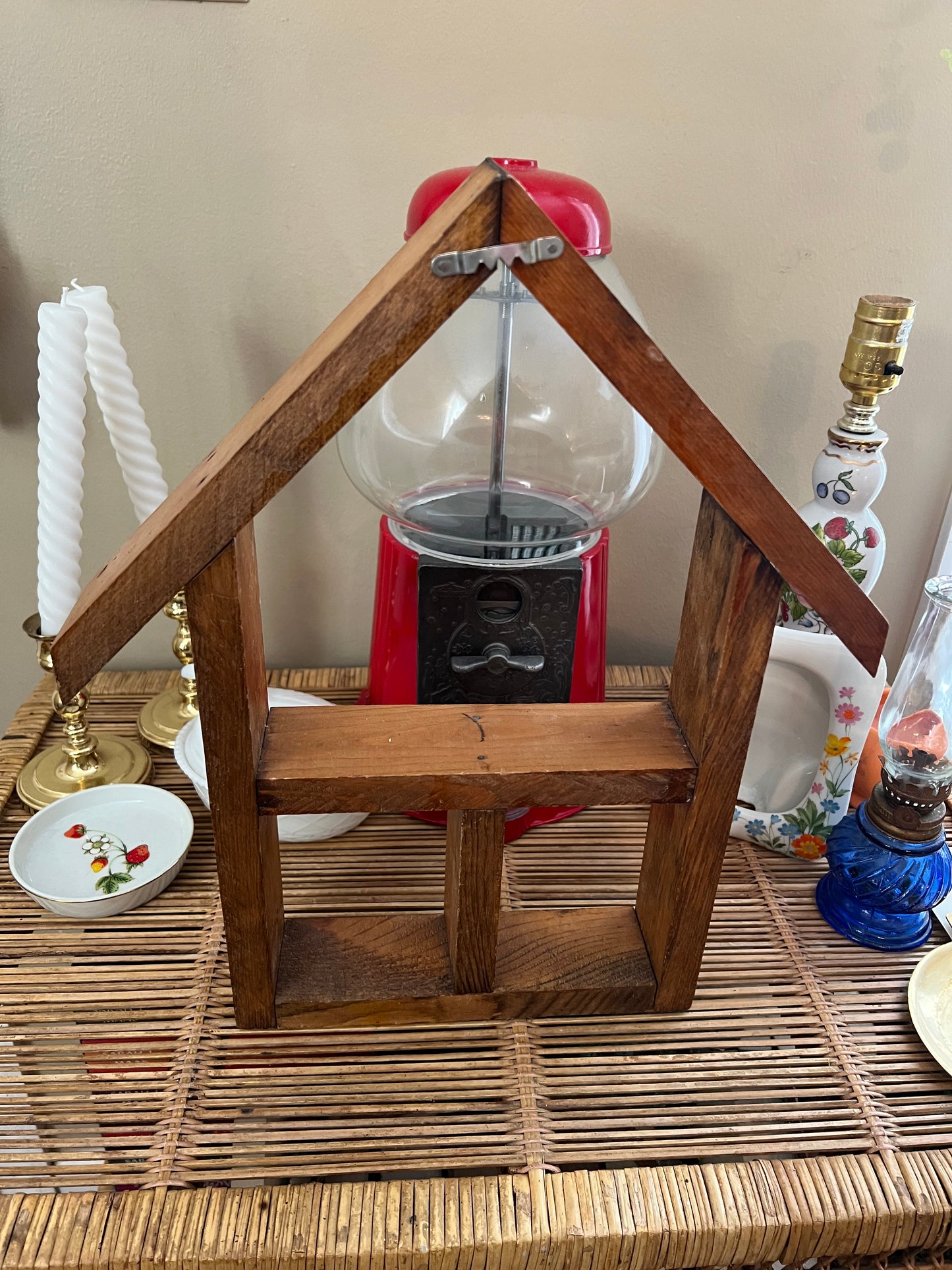 Wooden House Trinket Shelf