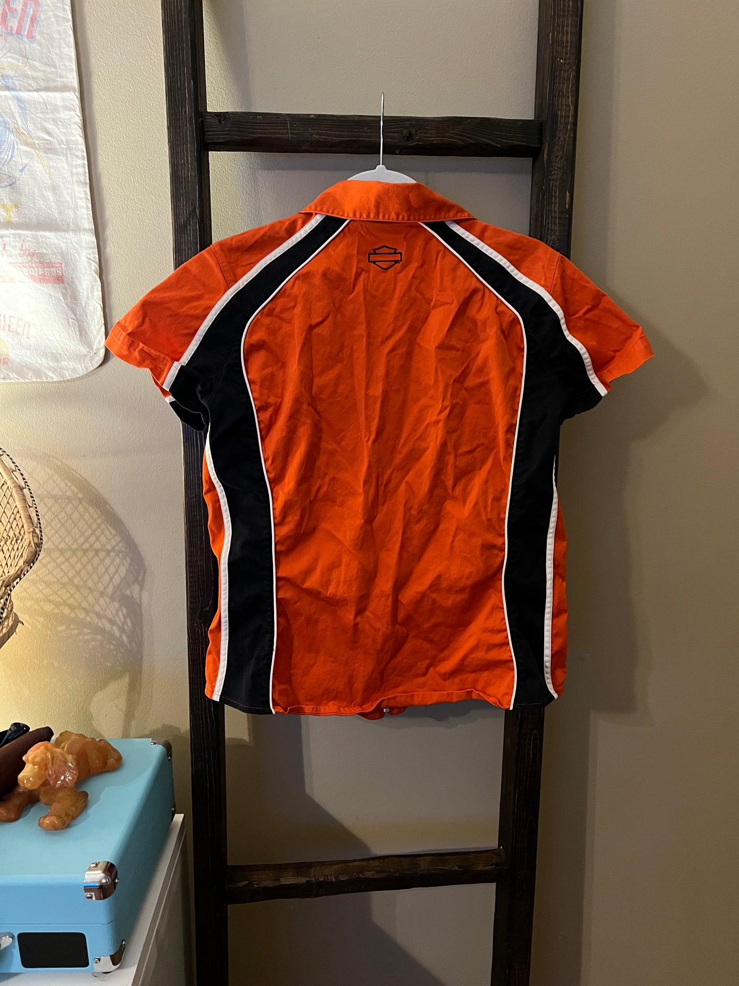 Size Large Harley Davidson Zip Up Top