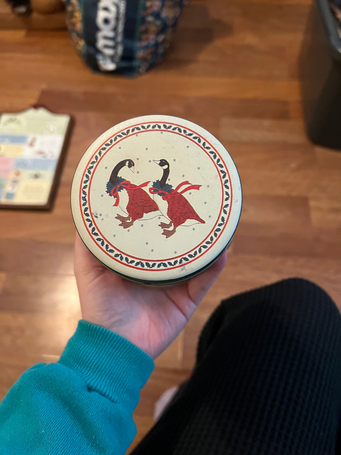 Christmas Goose Tin