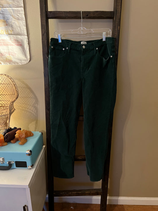 Size 31 J Crew Vintage Straight Leg Corduroy Pants