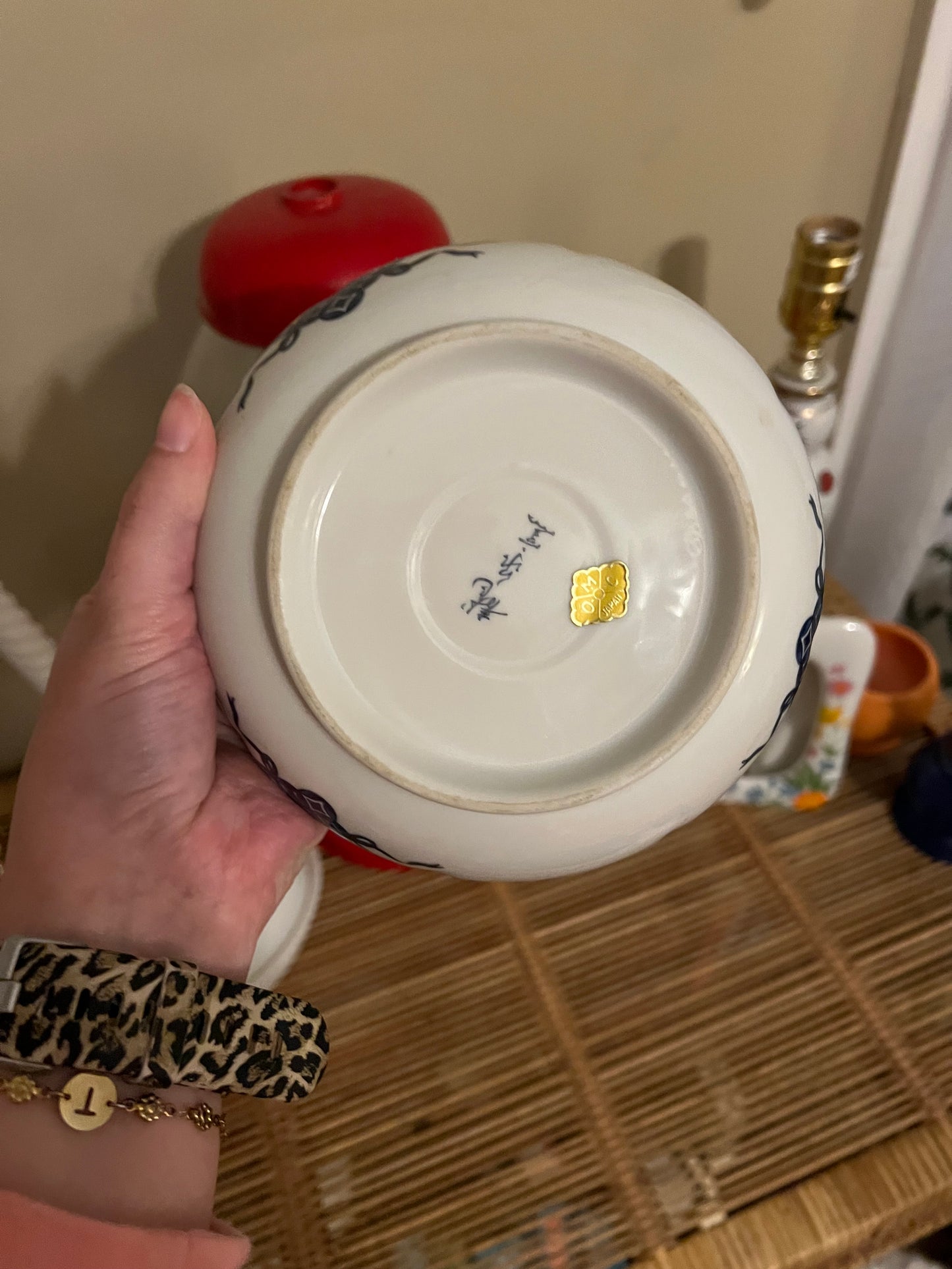 Vintage Japanese OMC Imari Porcelain Bowl