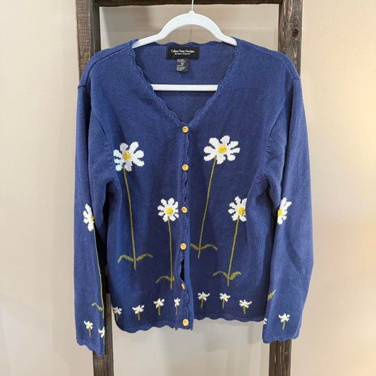 Size XL Vintage Celina Yang Designs Knitwear Original Daisy Cardigan
