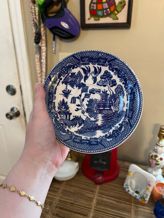 Blue Willow Transferware Saucer