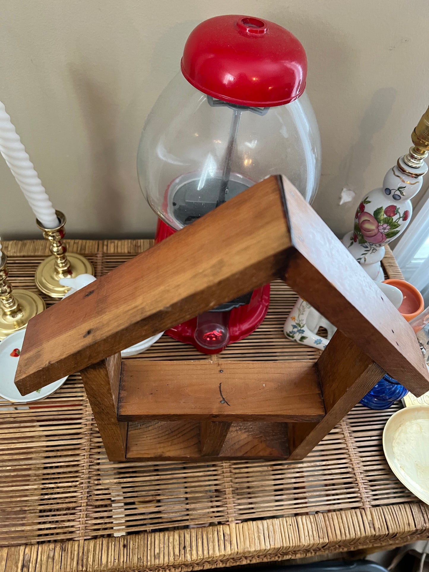 Wooden House Trinket Shelf