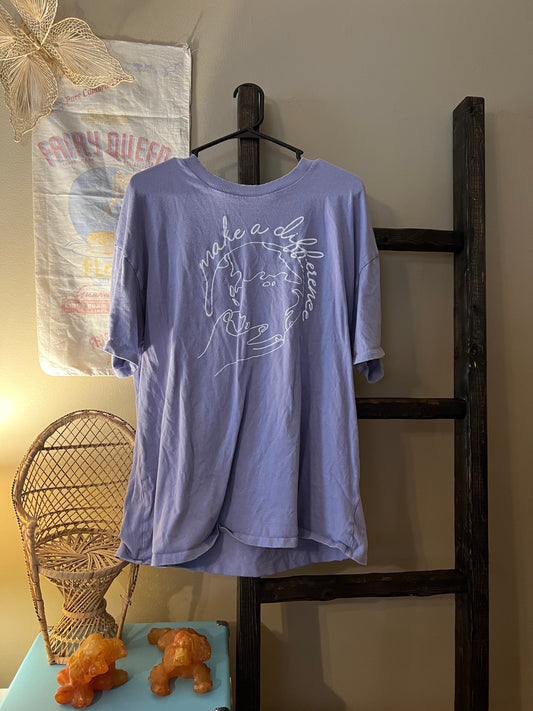 Size L/XL American Eagle Purple Graphic Tee