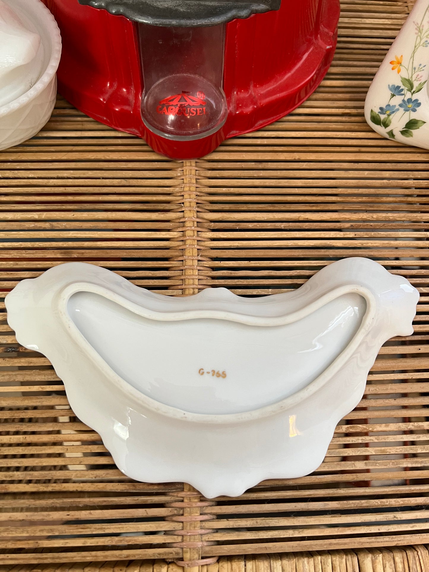 Violet Ceramic Bone Trinket Dish