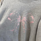 Size Large Persaya Embroidered Bow Oversized Crewneck