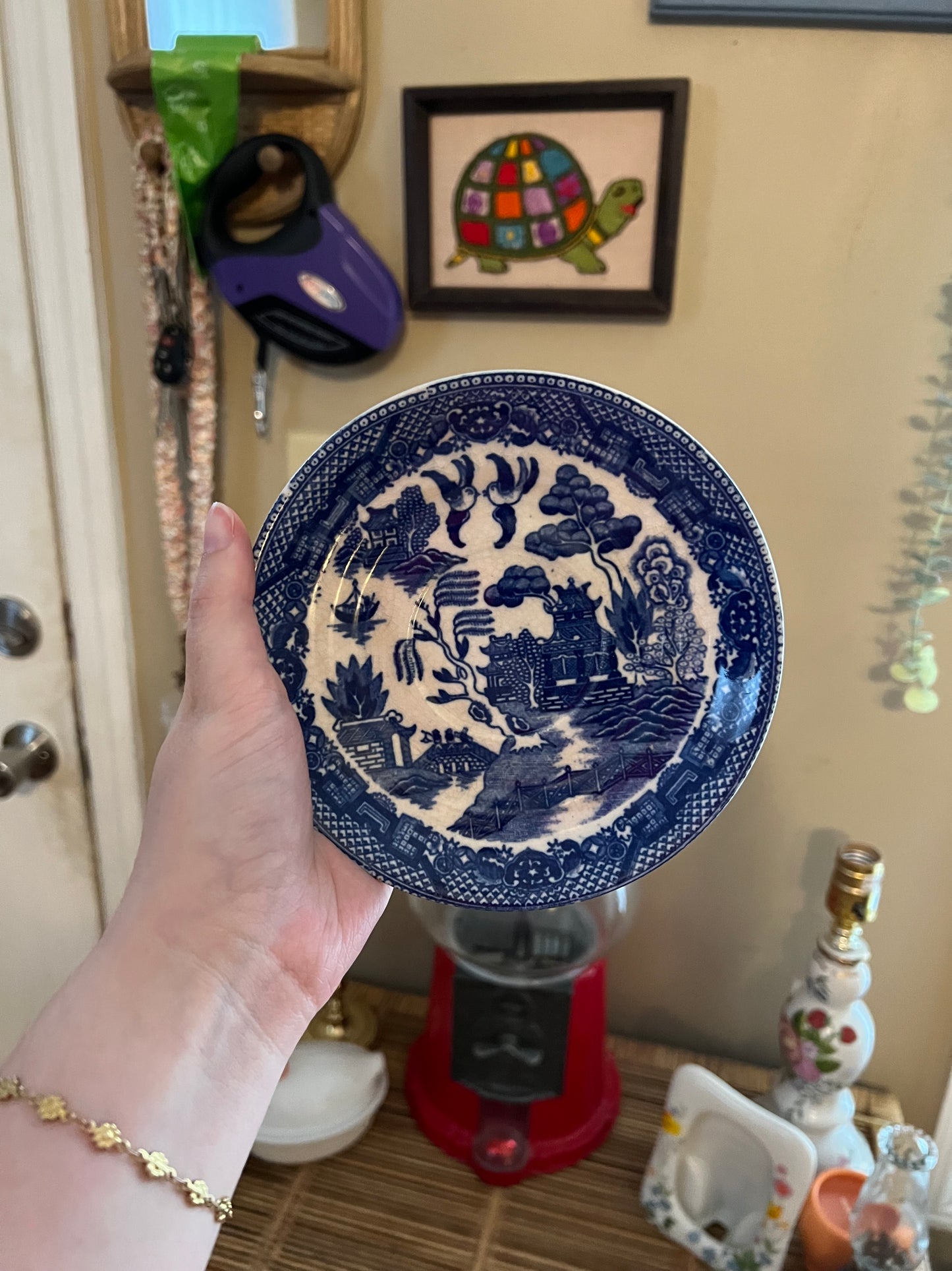 Blue Willow Transferware Saucer