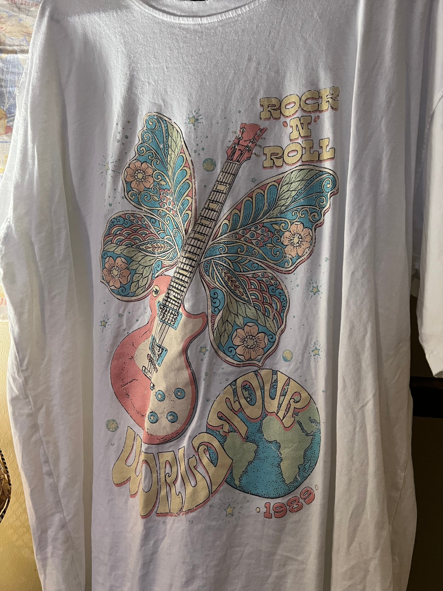 Size M/L Zutter USA Oversized Rock N' Roll Graphic Tee