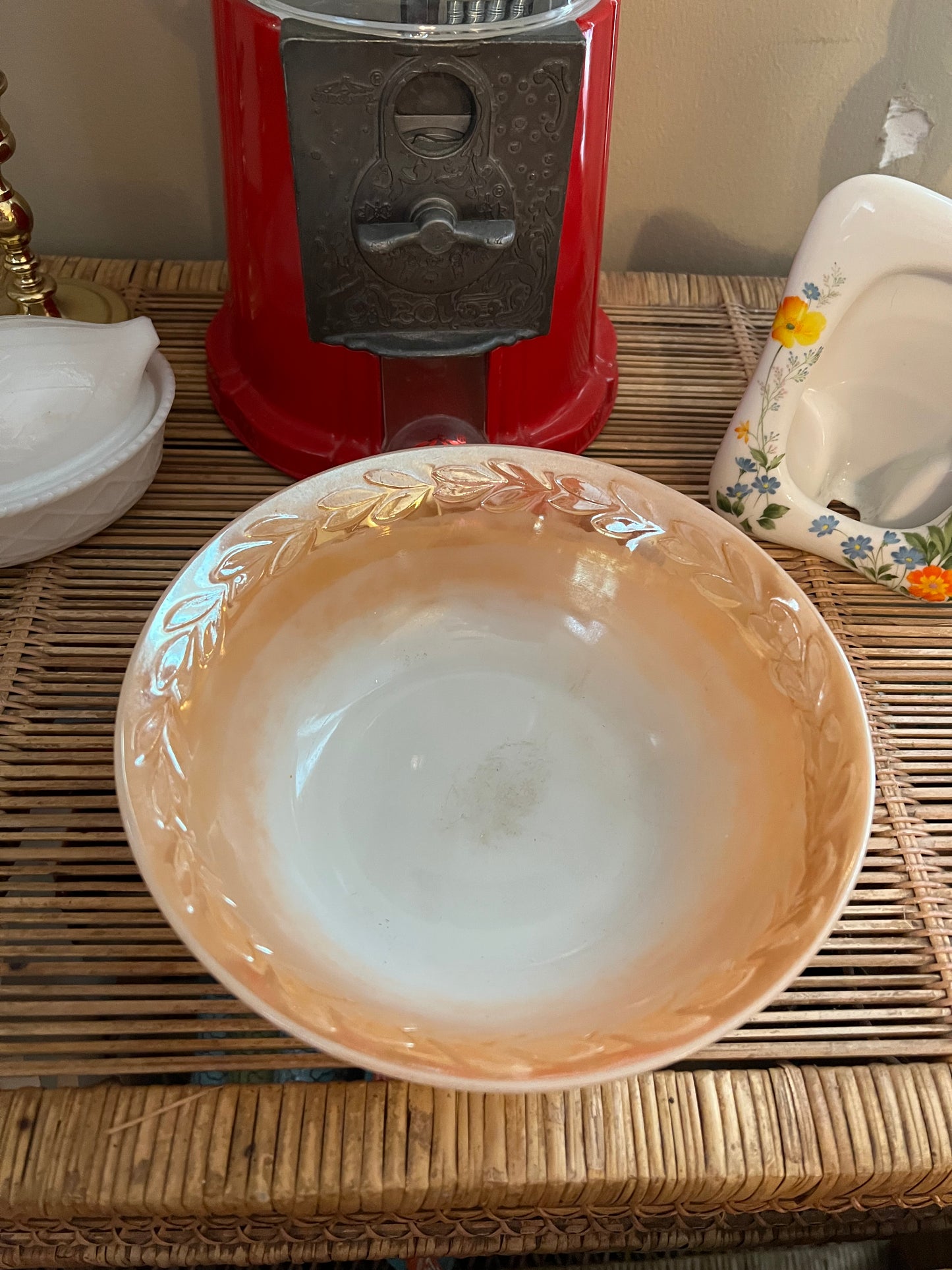 Fire King Peach Luster Bowl