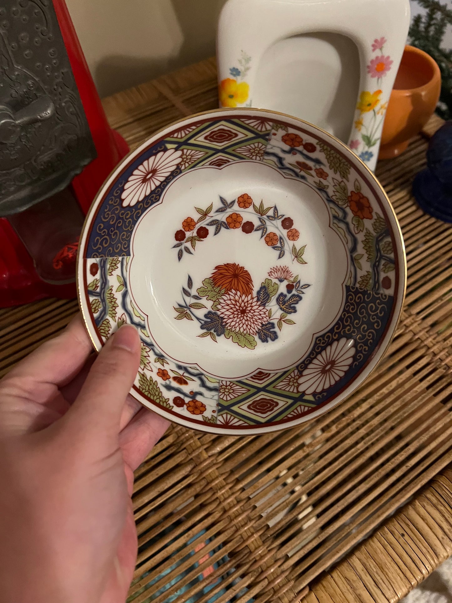 Mizuko Japan Imari Porcelain Bowl