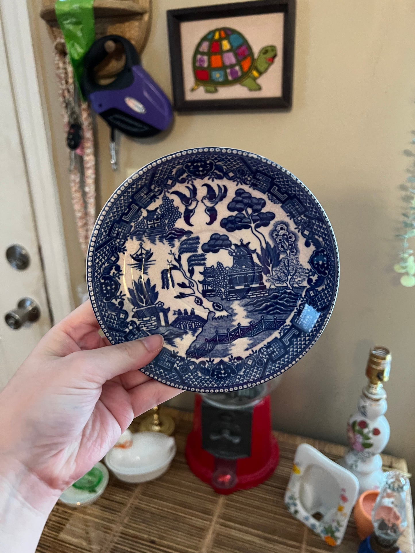 Blue Willow Transferware Saucer
