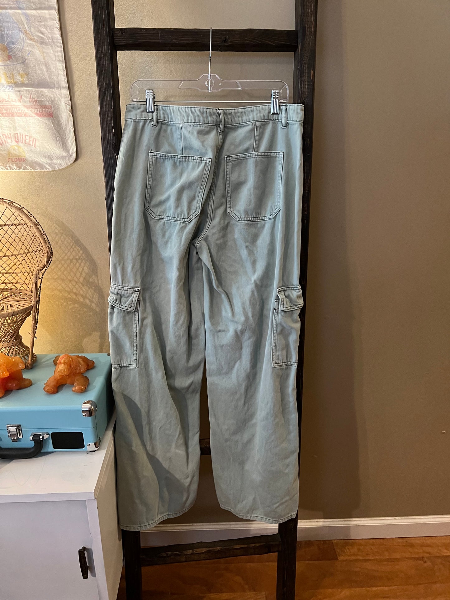 Size 30 Vervet Blue Green Cargo Pants