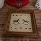 Vintage Rocking Horse Folk Art Paper Cut Silhouettes