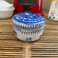 Vintage Blue & White Ceramic Trinket Box