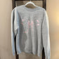 Size Large Persaya Embroidered Bow Oversized Crewneck