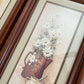 Set of 2 Flower and Tea Kettle Pictures