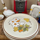 Set of 5 Floral Expressions "Summertime" Heartstone Plates