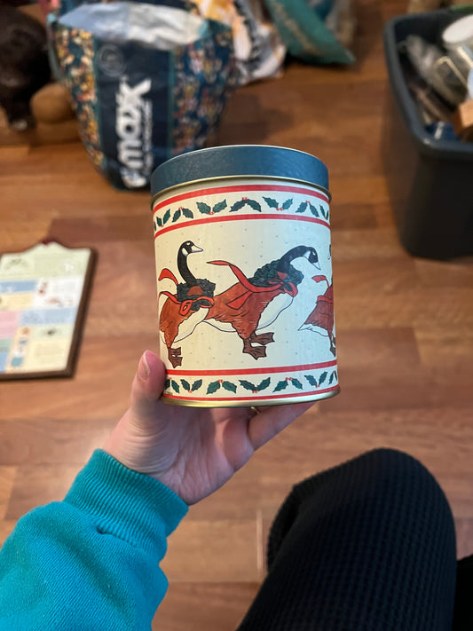 Christmas Goose Tin