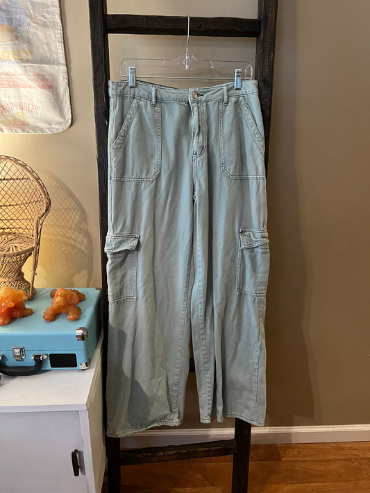 Size 30 Vervet Blue Green Cargo Pants