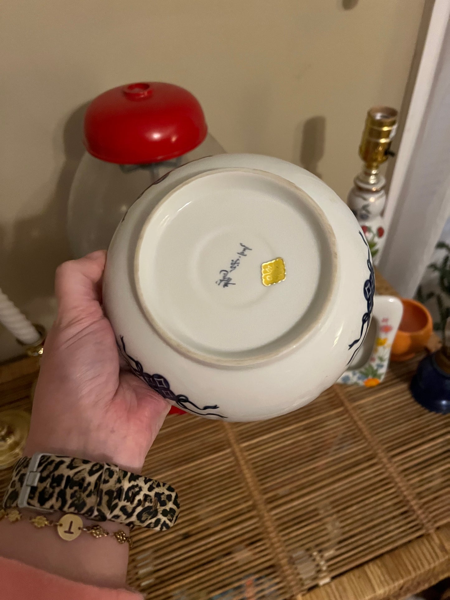 Vintage Japanese OMC Imari Porcelain Bowl