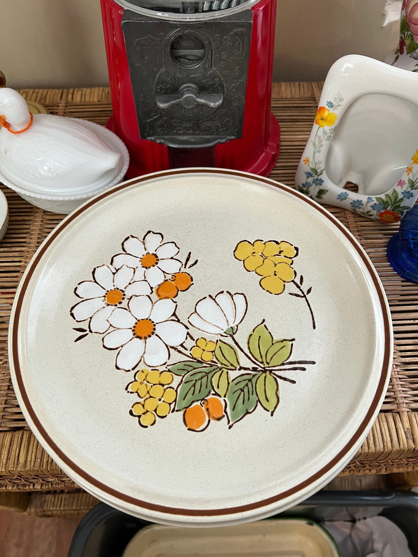 Set of 5 Floral Expressions "Summertime" Heartstone Plates