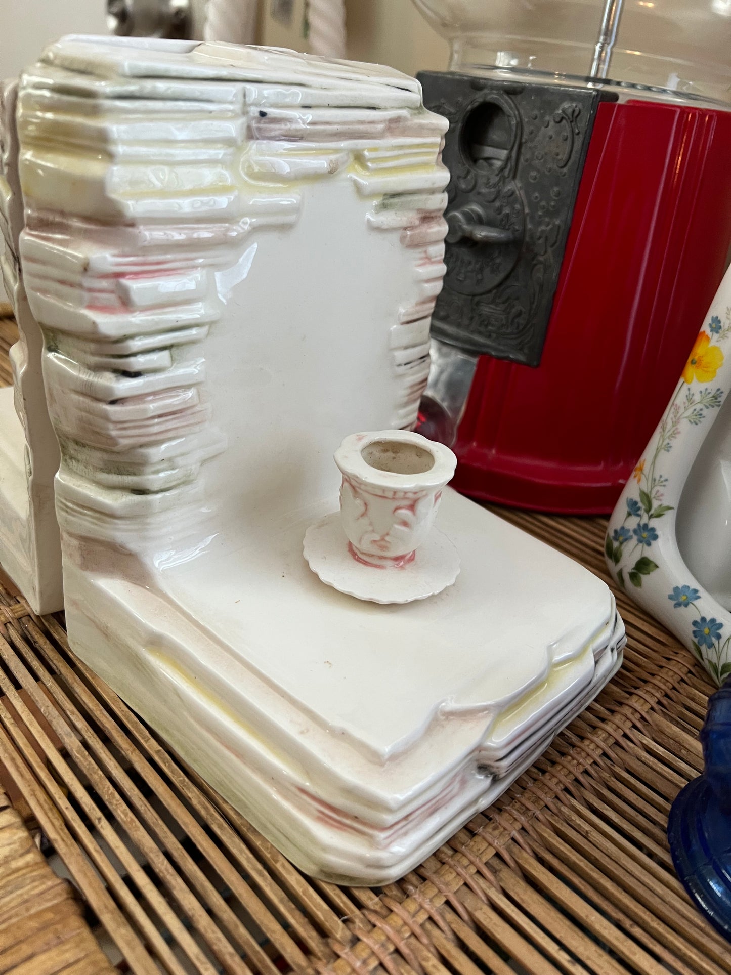 Ceramic Bookshelf Book Ends