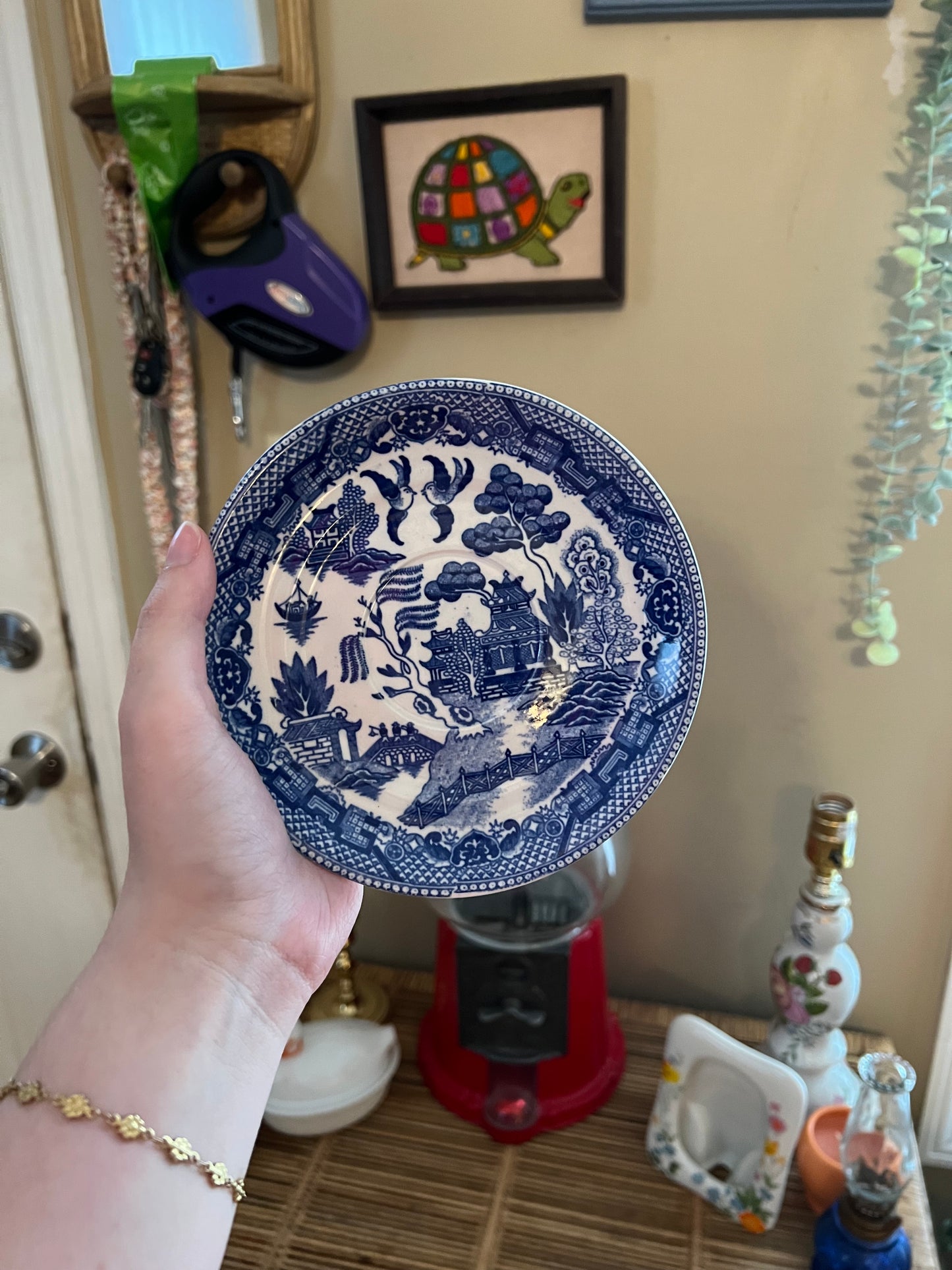 Blue Willow Transferware Saucer