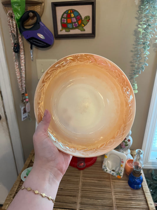 Fire King Peach Luster Bowl