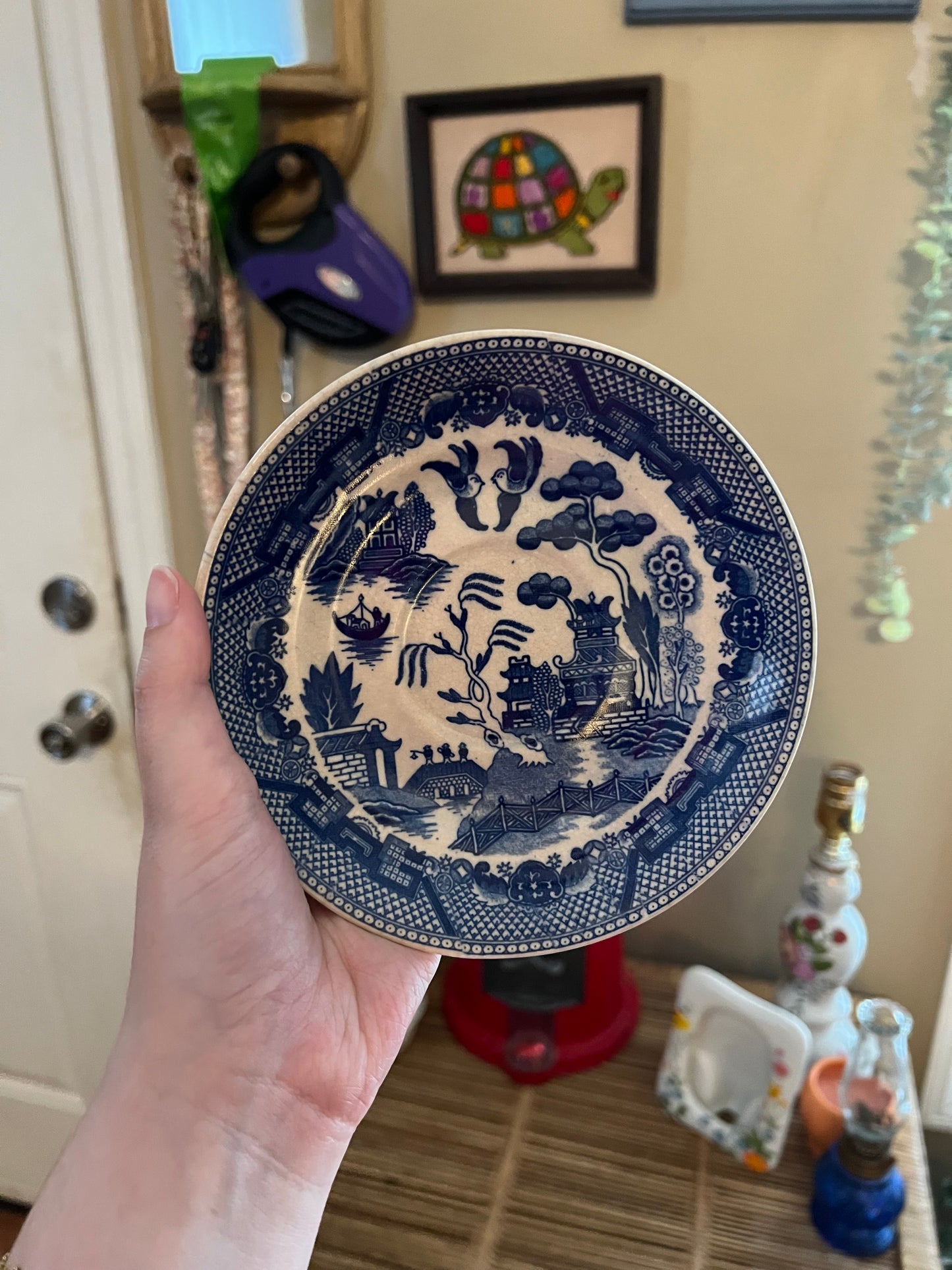 Blue Willow Transferware Saucer