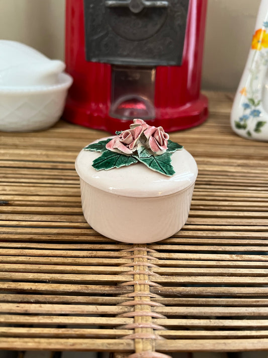 Rose Ceramic Trinket Box
