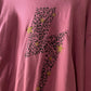 Size Medium LetLuv For Anthropologie Leopard Lightning Strike Crewneck