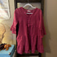 Size Medium Umgee Pink Cotton Blouse