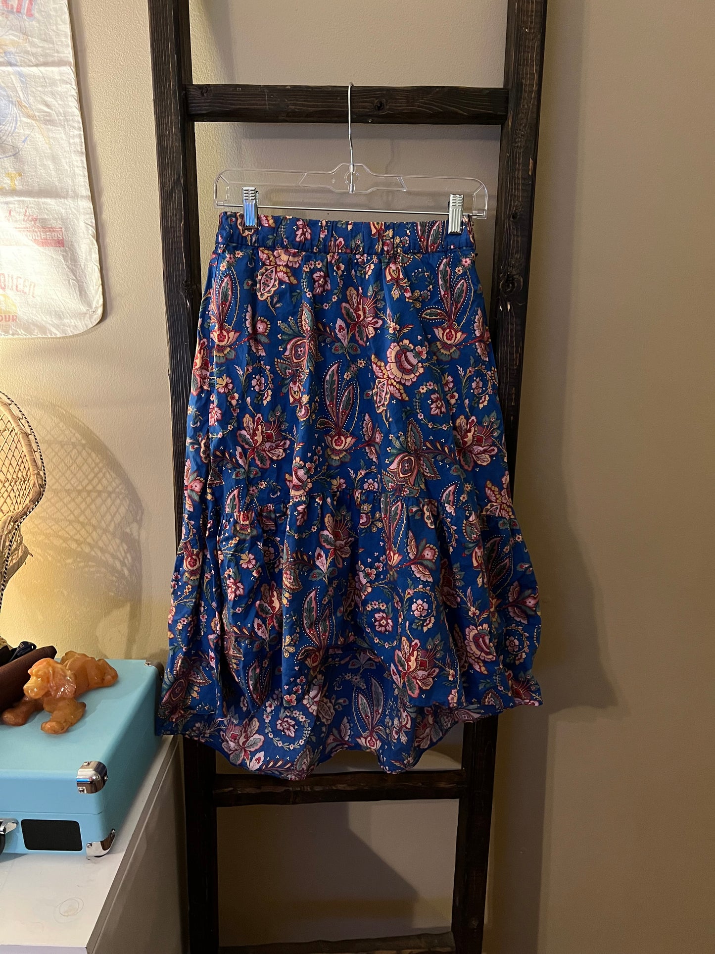 Size 0 J Crew Flora Belle Midi Skirt
