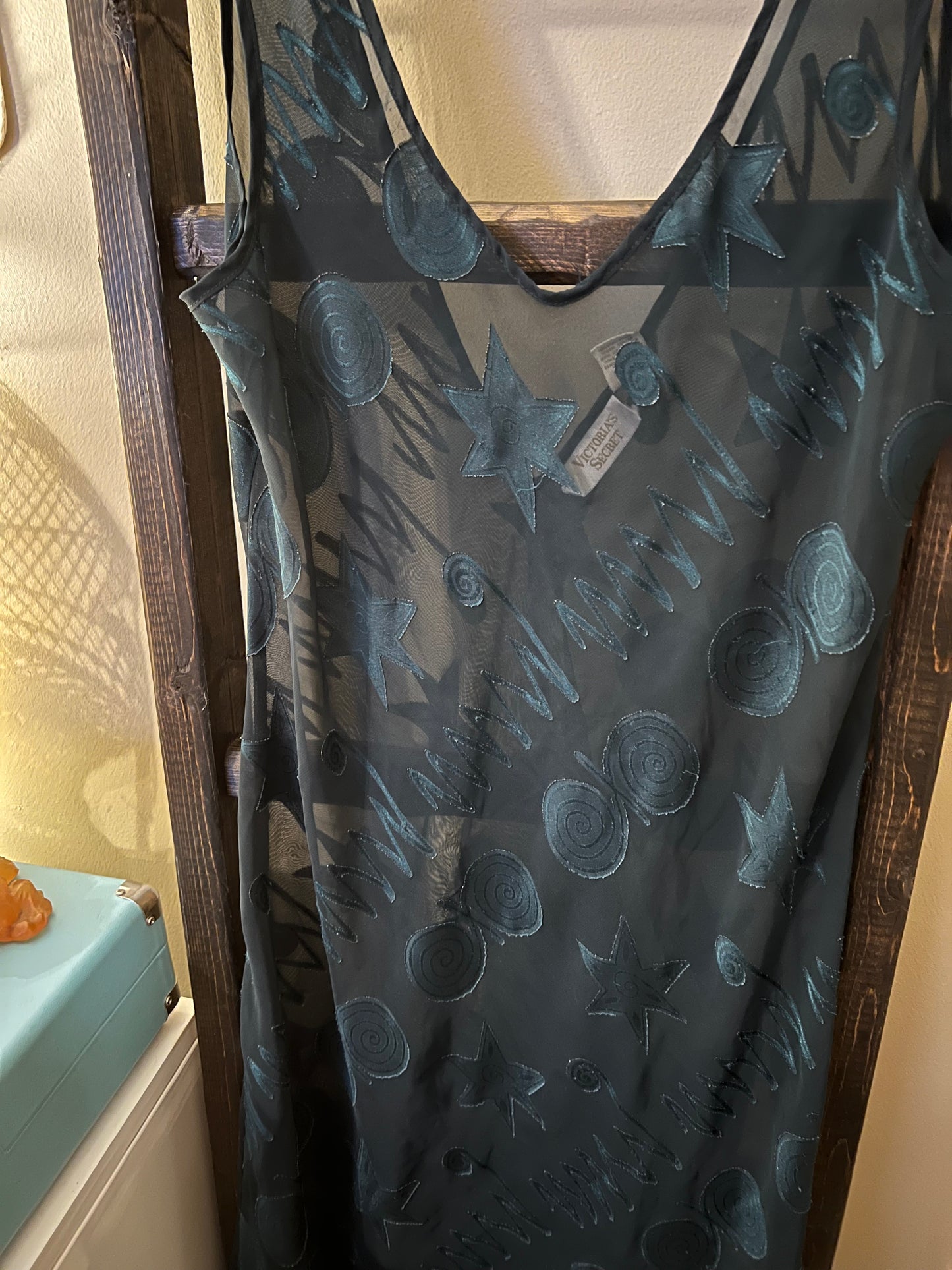 Vintage 90's Victoria's Secret Whimsy Sheer Slip Dress