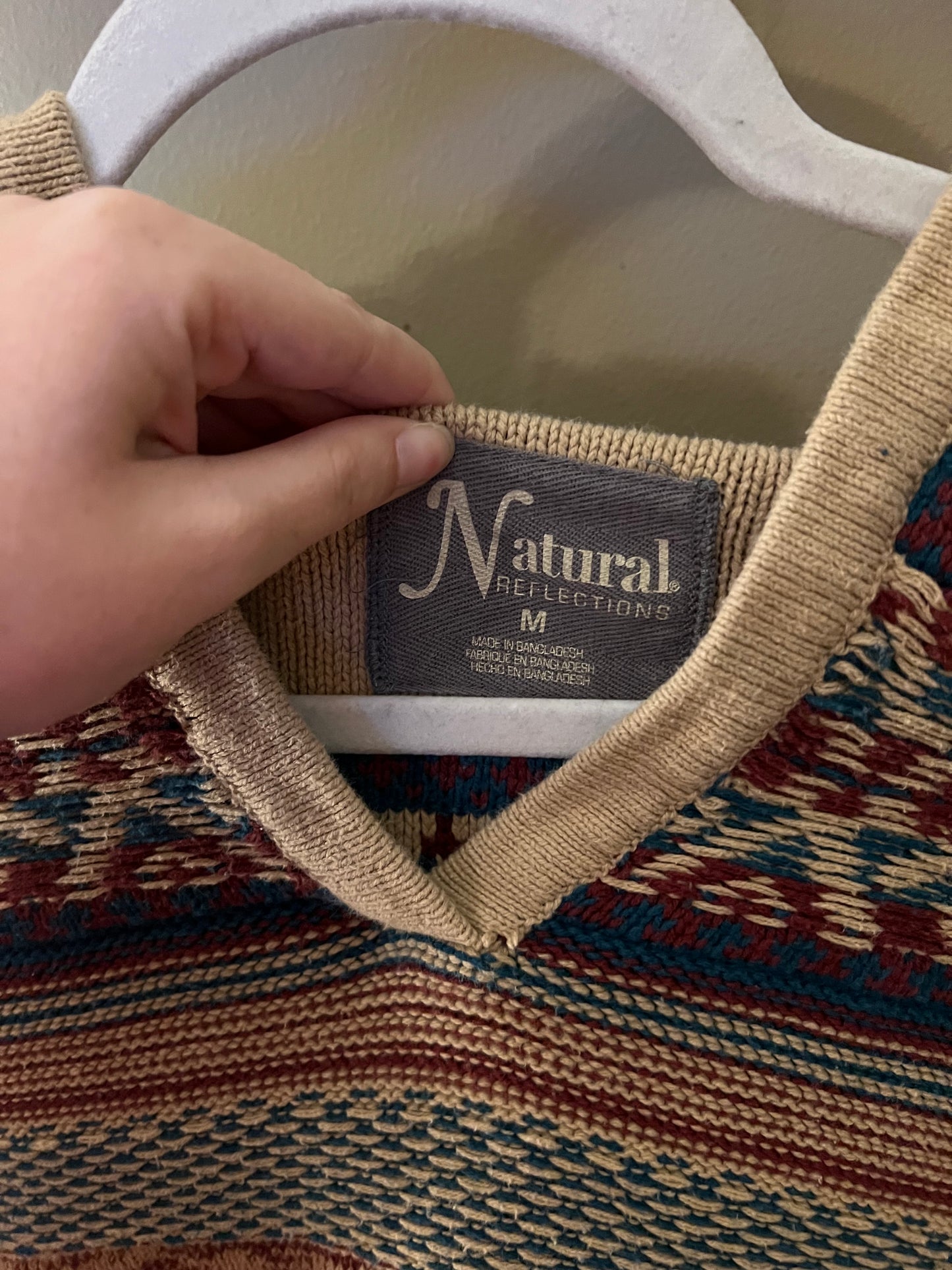 Size Medium Natural Reflections Sweater Hoodie