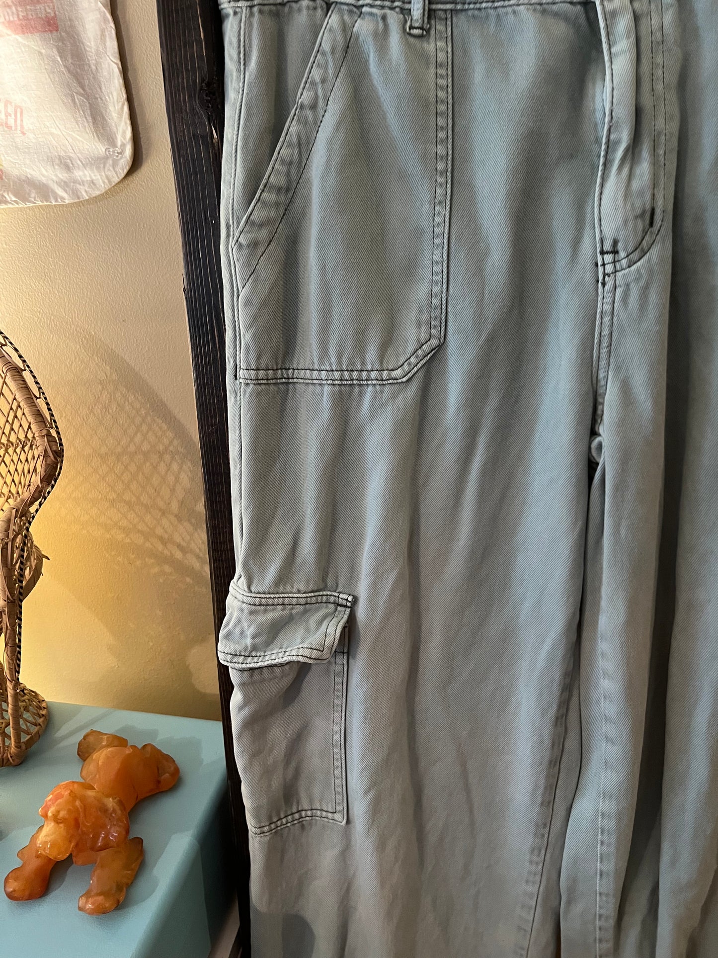 Size 30 Vervet Blue Green Cargo Pants