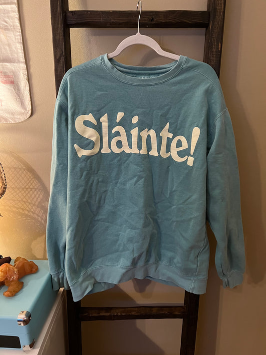 Size Large Alice & Wonder Slainte Crewneck