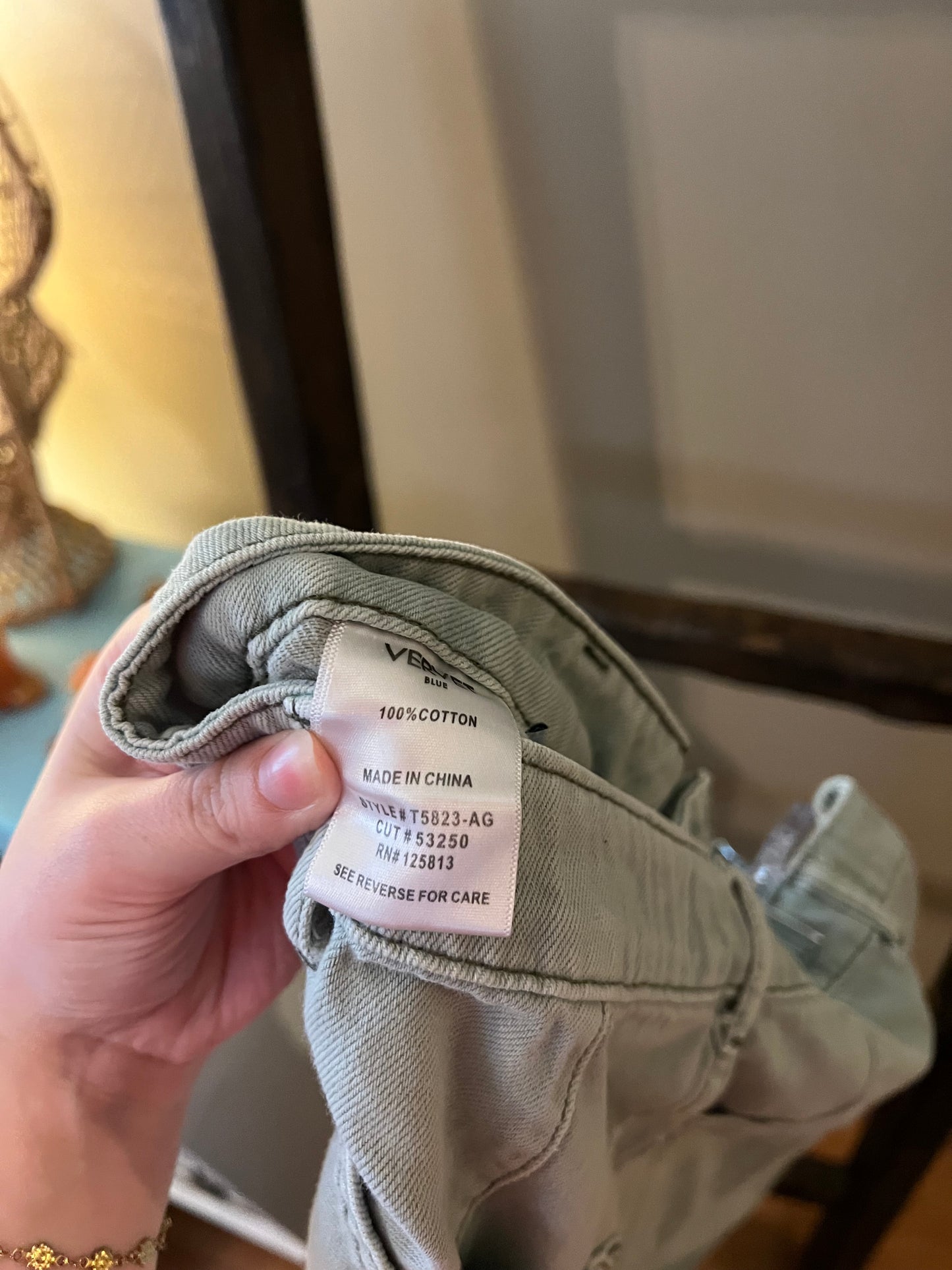 Size 30 Vervet Blue Green Cargo Pants