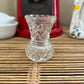 Mini Diamond Cut Glass Vase/Toothpick Holder