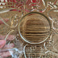 Vintage KIM Pressed Glass Fruit Bowl