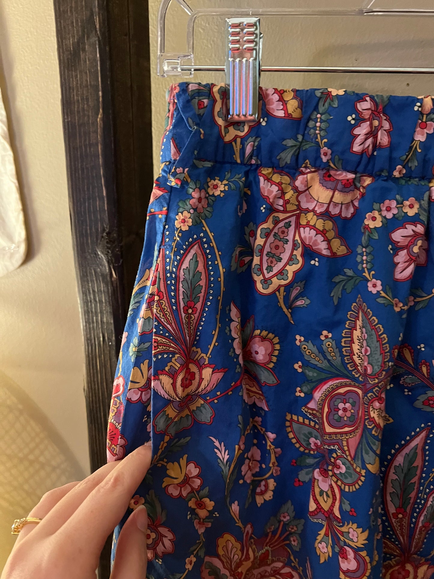 Size 0 J Crew Flora Belle Midi Skirt