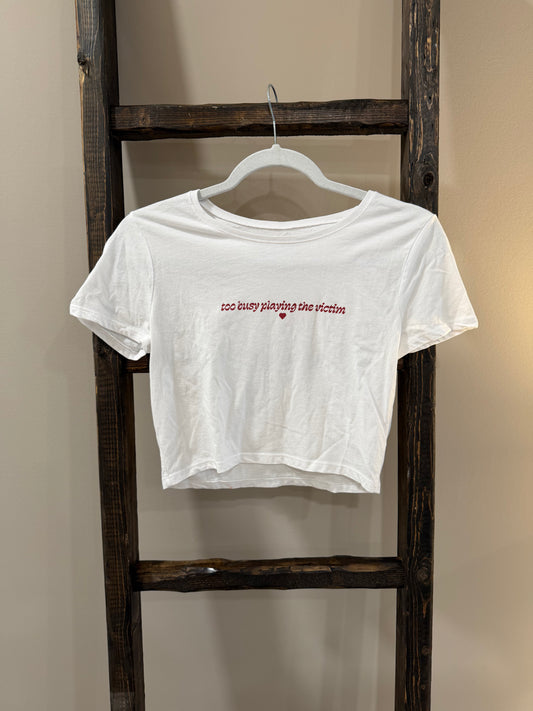 Size M/L Conan Gray ‘Memories’ Cropped Baby Tee