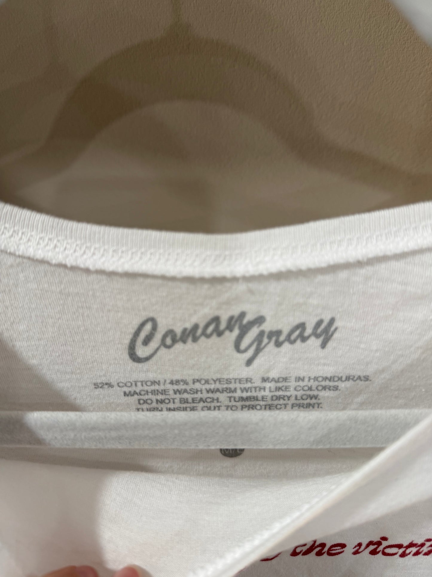 Size M/L Conan Gray ‘Memories’ Cropped Baby Tee