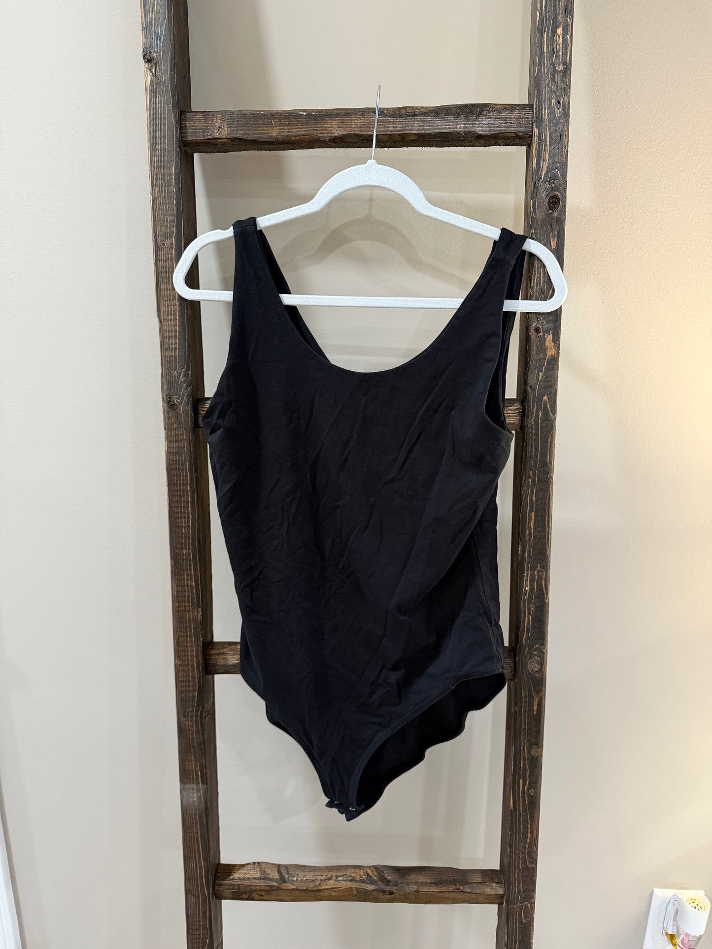 Size XL Pact Black Organic Cotton Bodysuit