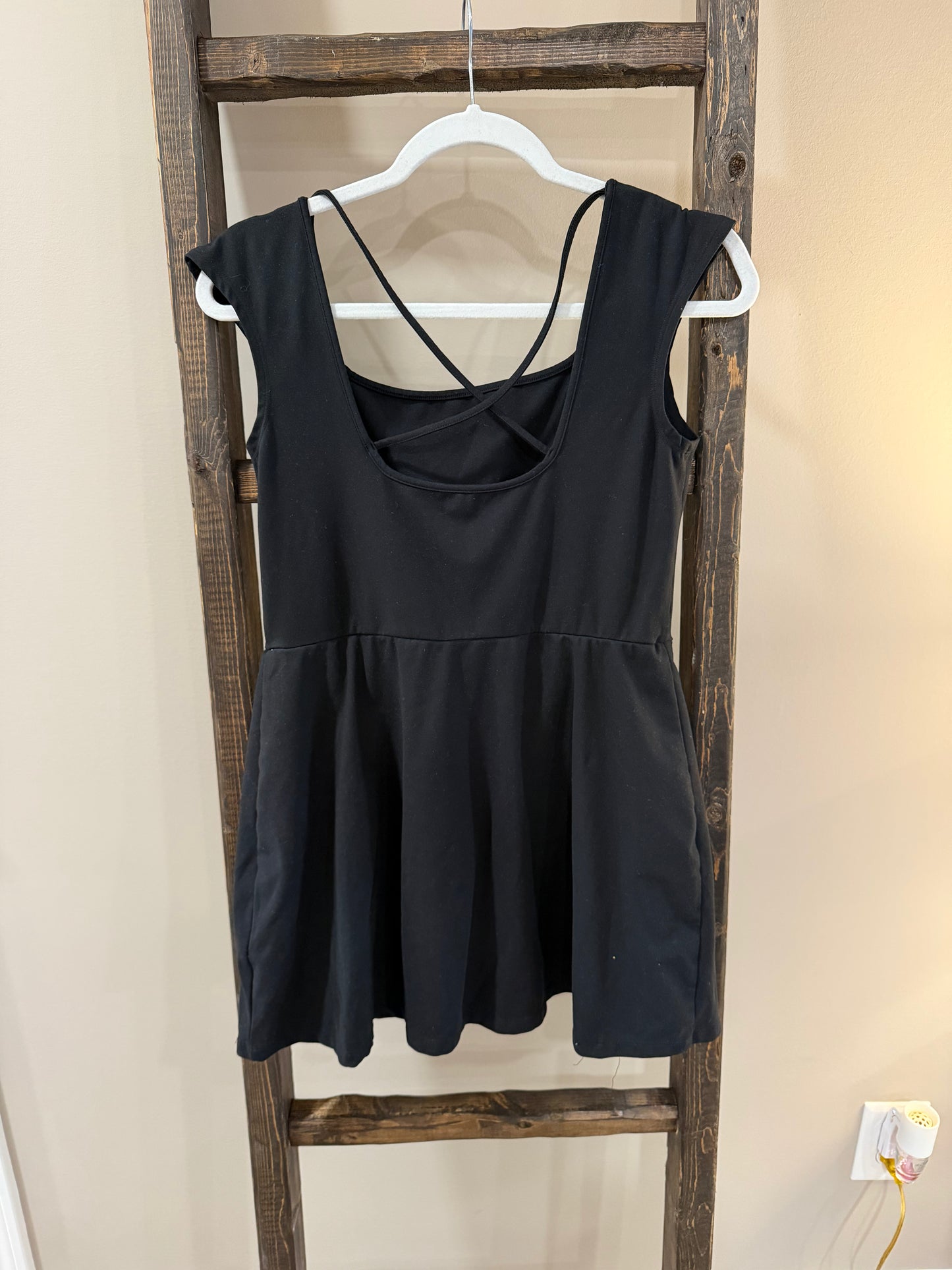 Size Large Wild Fable Black Butterbliss Criss-Cross Dress