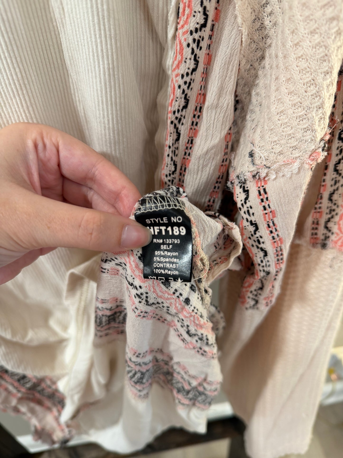 Size Medium POL Boho Blouse