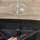 Size 00 American Eagle Super High Rise Baggy Wide Leg Black Corduroy Cargo Utility Pants