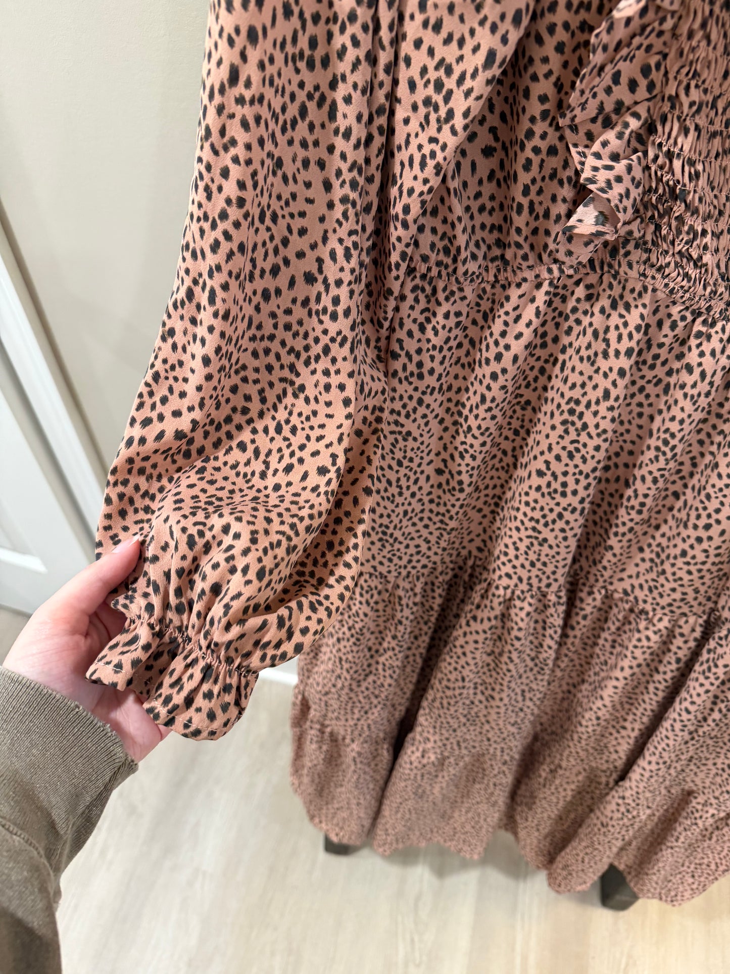 Size 1X Hayden Los Angeles Dotted Maxi Dress