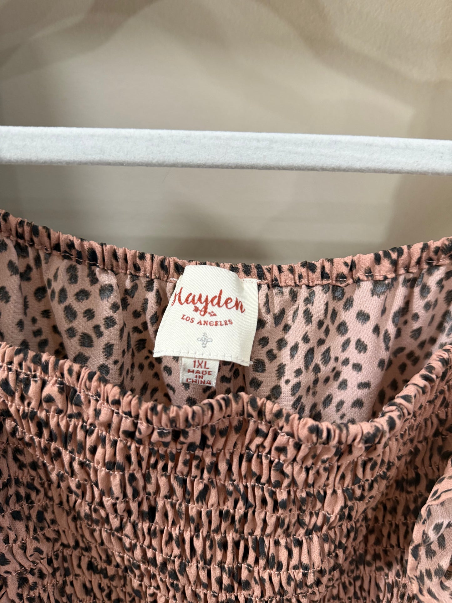 Size 1X Hayden Los Angeles Dotted Maxi Dress